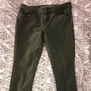 Army Green skinny jeggings